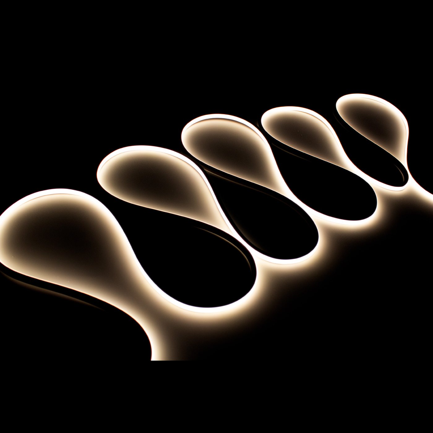 VeroLED Luce Neon Flex Top Bend 6×6 — profilo flessibile architetturale