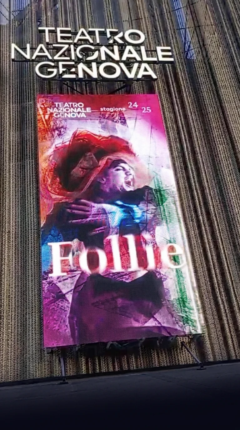 Collaudo LEDwall Teatro Nazionale di Genova - Laboratorio VeroLED