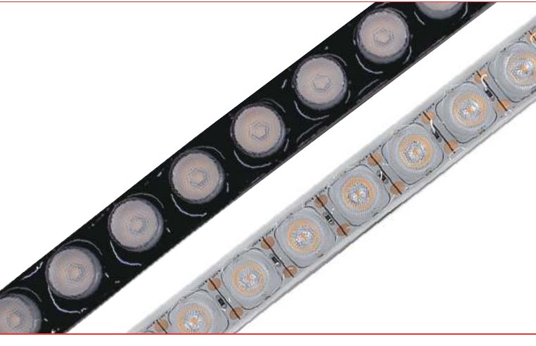 VeroLED Luce Linea Lens — Striscia LED IP67 con ottica a fascio controllato (24V)