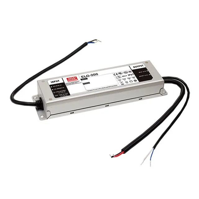 Mean Well ELG-200-24B — LED DRVR CC/CV AC/DC 24V 8.4A