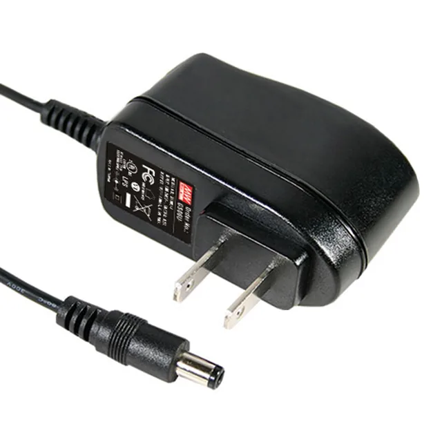 Mean Well GS06U-11P1J — AC/DC WALL MOUNT ADAPTER 7.5V 6W